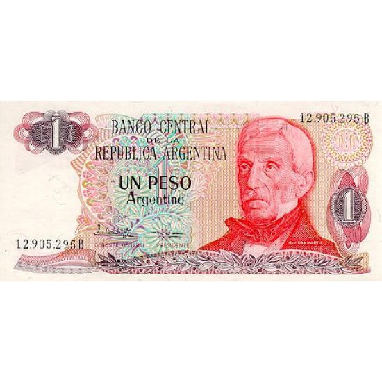 1983 - Argentina P311 1 Peso banknote. Uncirculated for sale 1983 - Argentina P311 1 Peso banknote. Uncirculated for sale