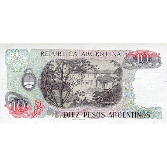1983 - Argentina P313 10 Pesos banknote 1983 - Argentina P313 10 Pesos banknote