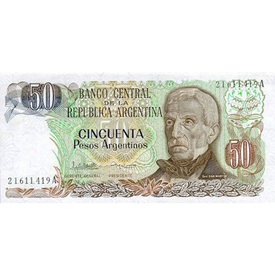 1983 - Argentina P314a 50 Pesos banknote 1983 - Argentina P314a 50 Pesos banknote
