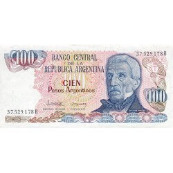 1983/5 - Argentina P315a billete de 100 Pesos