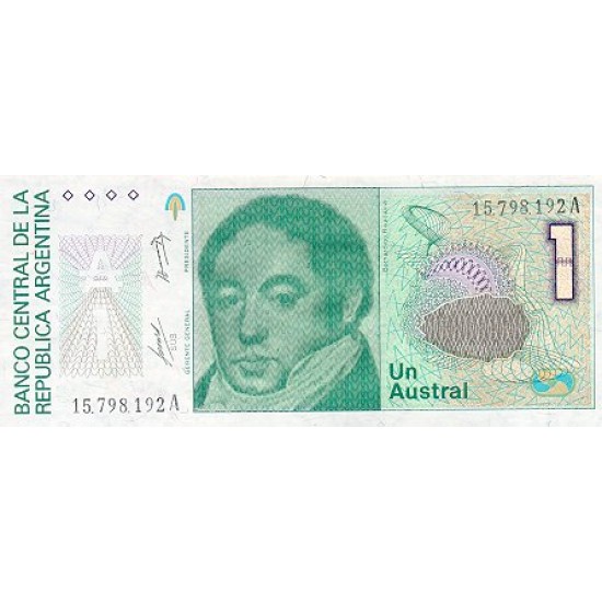 1989 - Argentina P323b 1 Austral banknote 1989 - Argentina P323b 1 Austral banknote
