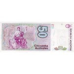 1989 - Argentina P326b 50 Australes banknote