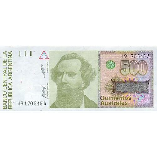 1988/90 - Argentina P328b 500 Australes  banknote