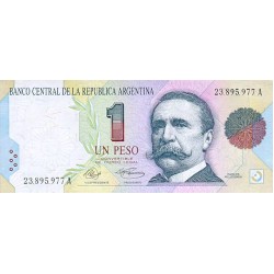 1992/4 - Argentina P339b 1 Peso banknote