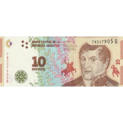 2016 - Argentina P360 10 Pesos banknote