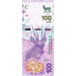 2018 - Argentina P363A billete de 100 Pesos