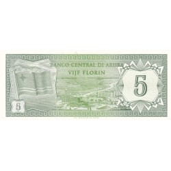 1986 - Aruba P1  5 Florins banknote