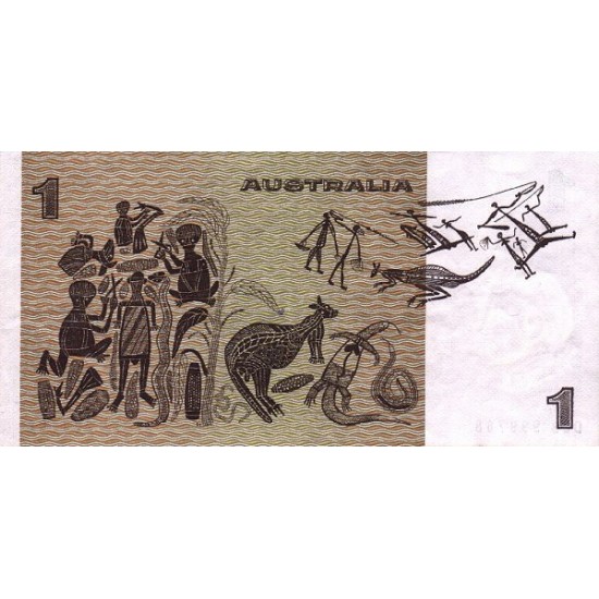 1979 - Australia P42c 1 Dollar banknote 1979 - Australia P42c 1 Dollar banknote