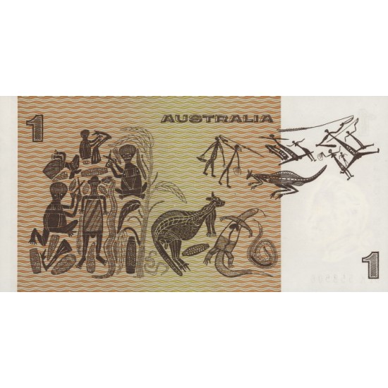 1983 - Australia P42d 1 Dollar banknote 1983 - Australia P42d 1 Dollar banknote