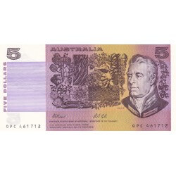 1991 - Australia P44g 5 Dollars banknote