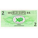 1988 -  Australia Expo 88 2 Dollars banknote