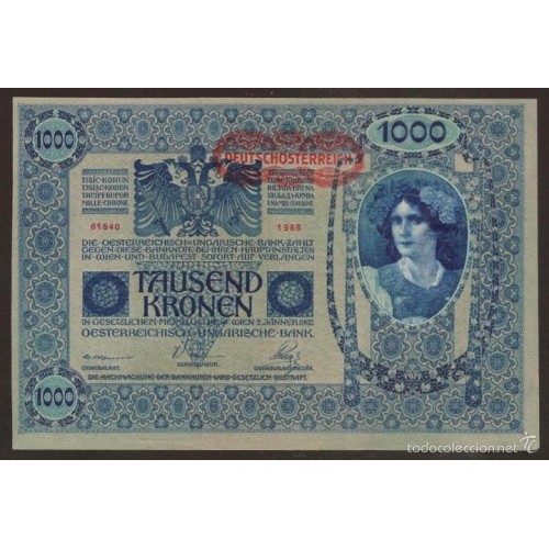 1902 - Austria P60 billete de 1000 Krone