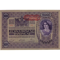 1918 - Austria P64 billete de 10.000 Kronen