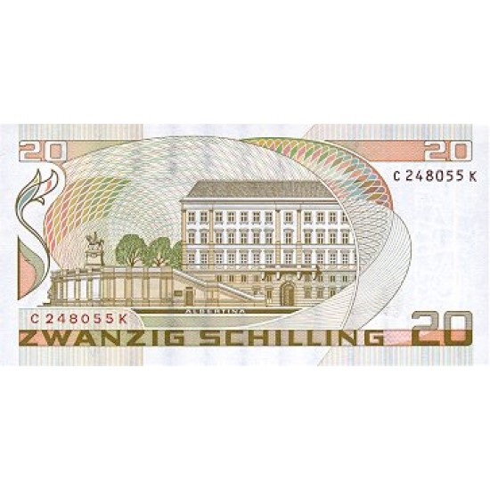 1986 - Austria P148 20 Shillings banknote 1986 - Austria P148 20 Shillings banknote