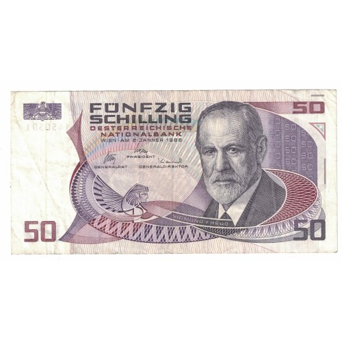 1986 - Austria Pic 149 50 Shillings F banknote