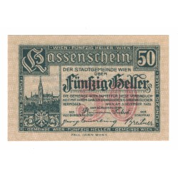 1919 - Austria D 50 Heller banknote