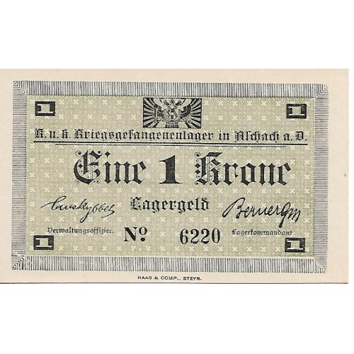 1916/8 - Austria NR 1316 1 billete de 1 Krone