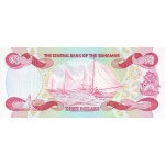 1984 - Bahamas P44 3 Dollars banknote