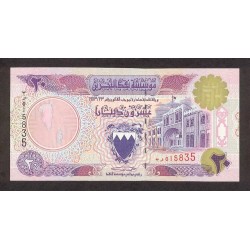 1993 -Bahrain PIC 16 20 Dinars banknote