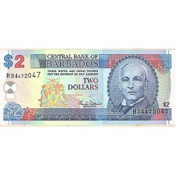 2000 - Barbados P60 2 Dollars banknote