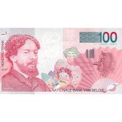 1995 - Belgium P147 100 Francs Banknote