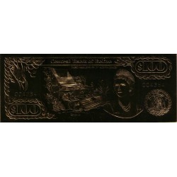 1984 - Belize P-CS1 100 Dollars GOLD banknote