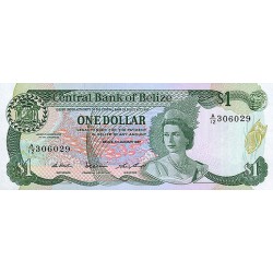 1987 - Belize P46c  1 Dollar banknote