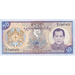 2000- Bhutan  pic 22  billete de 10 Ngultrum
