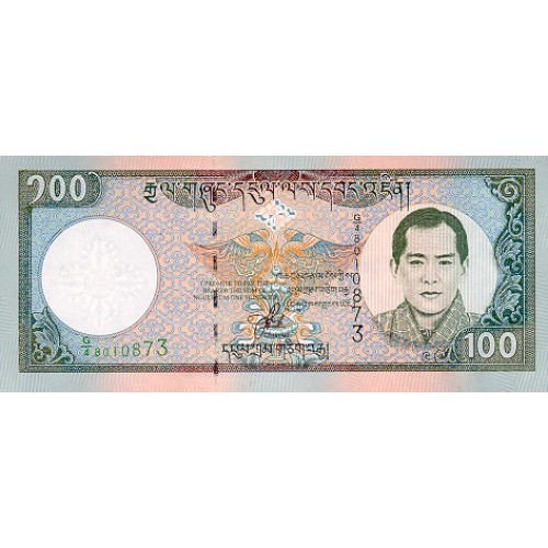 2000 - Bhutan PIC 25 100 Ngultrum banknote