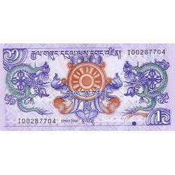 2006- Bhutan PIC 27     1 Ngultrum  banknote