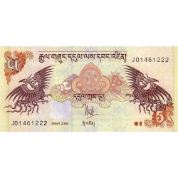 2006- Bhutan PIC 28     5 Ngultrum  banknote