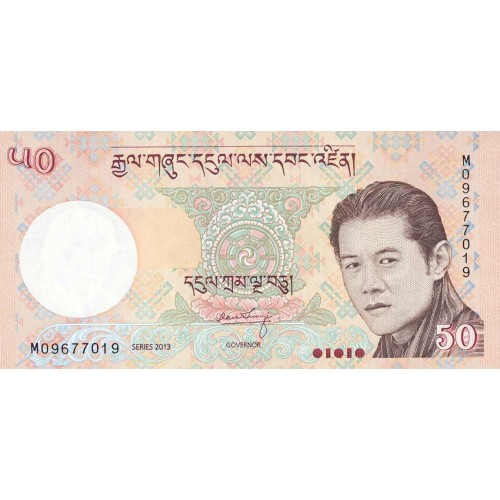 2008 - Bhutan PIC 31a billete de 50 Ngultrum