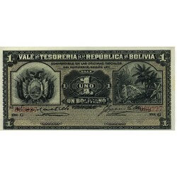 1902 - Bolivia P92 1 Boliviano banknote
