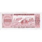 1984 - Bolivia P171a  100,000 Pesos Bolivianos  banknote