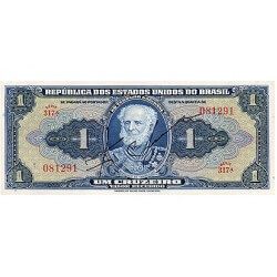 1944 - Brazil P132 1 Cruceiro  banknote