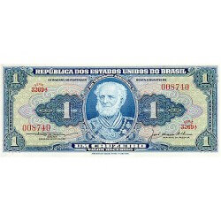 1958 - Brazil P150d 1 Cruceiro banknote