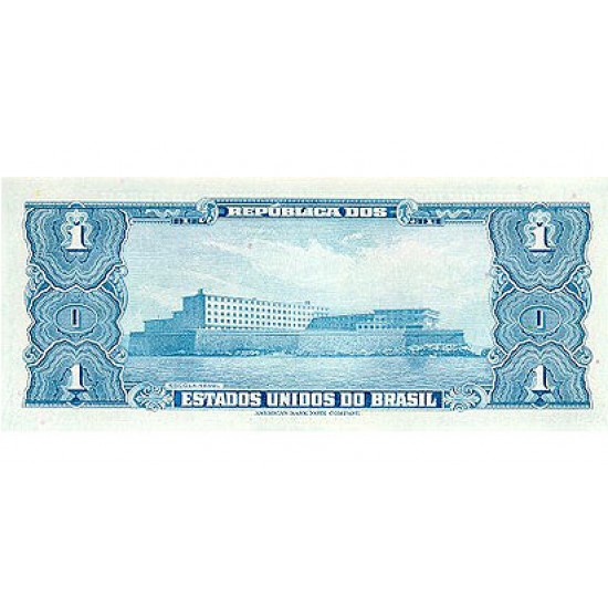 1958 - Brazil P150d 1 Cruceiro banknote 1958 - Brazil P150d 1 Cruceiro banknote