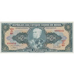 1956/8 - Brazil P157Aa 2 Cruzeiros banknote