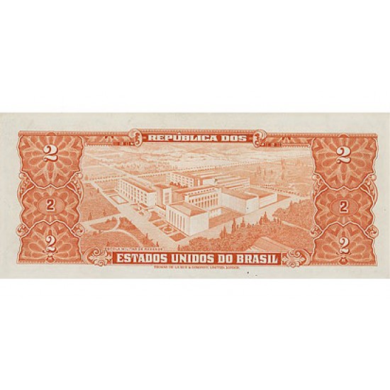 1958 - Brazil P157Ac 2 Cruceiros banknote 1958 - Brazil P157Ac 2 Cruceiros banknote