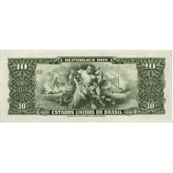 1962 - Brazil P176a  5 Cruceiros  banknote