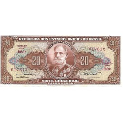1962 - Brasil P178 billete de 20 Cruzeiros 1962 - Brasil P178 billete de 20 Cruzeiros