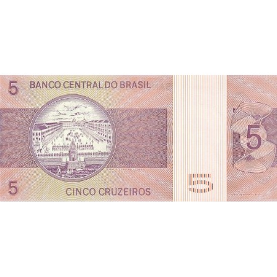 1979 - Brazil P192d 5 Cruceiros banknote 1979 - Brazil P192d 5 Cruceiros banknote