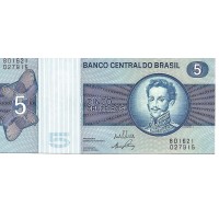 1973 - Brazil 5 Cruzeiros banknote P192b UNC