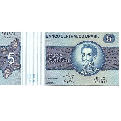 1973 - Brazil 5 Cruzeiros banknote P192b UNC