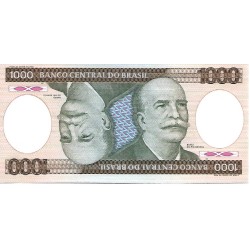 1985 - Brasil P201c billete de 1.000 Cruzeiros S/C