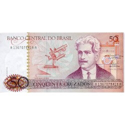 1986 - Brazil P210a 50 Cruzados banknote