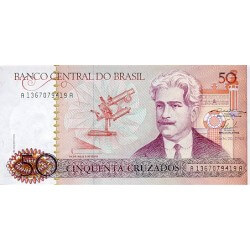 1986 - Brasil P210a billete de 50 Cruzados