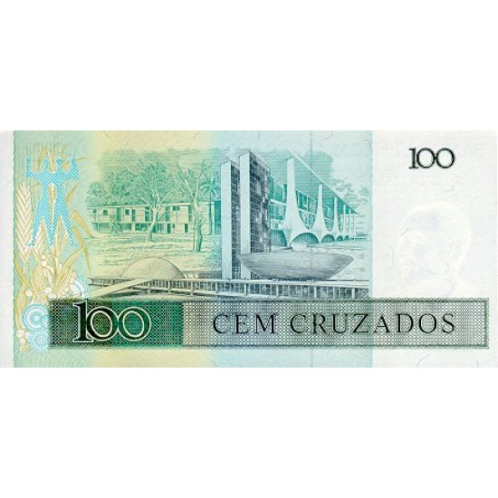 1987 - Brazil P211c 100 Cruzados banknote 1987 - Brazil P211c 100 Cruzados banknote