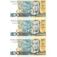 1987 - Brazil P211b 100 Cruzados banknote XF 1987 - Brazil P211b 100 Cruzados banknote XF