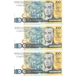 1987 - Brasil P211b billete de 100 Cruzados EBC 1987 - Brasil P211b billete de 100 Cruzados EBC